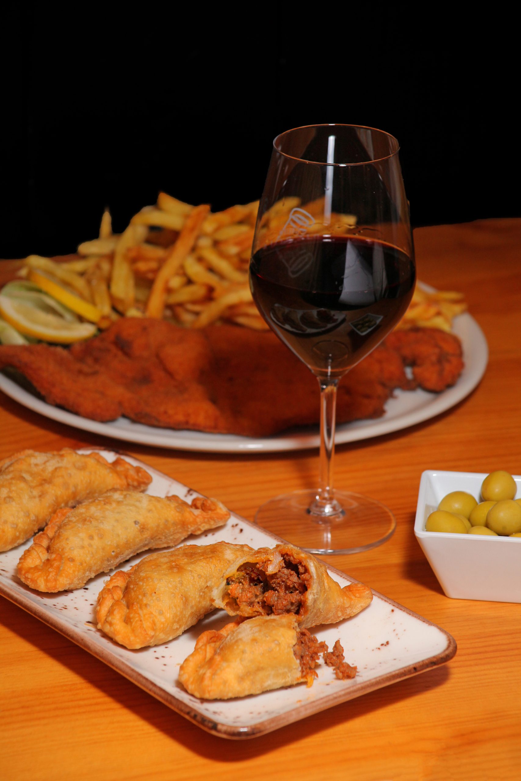 Empanadas y copa