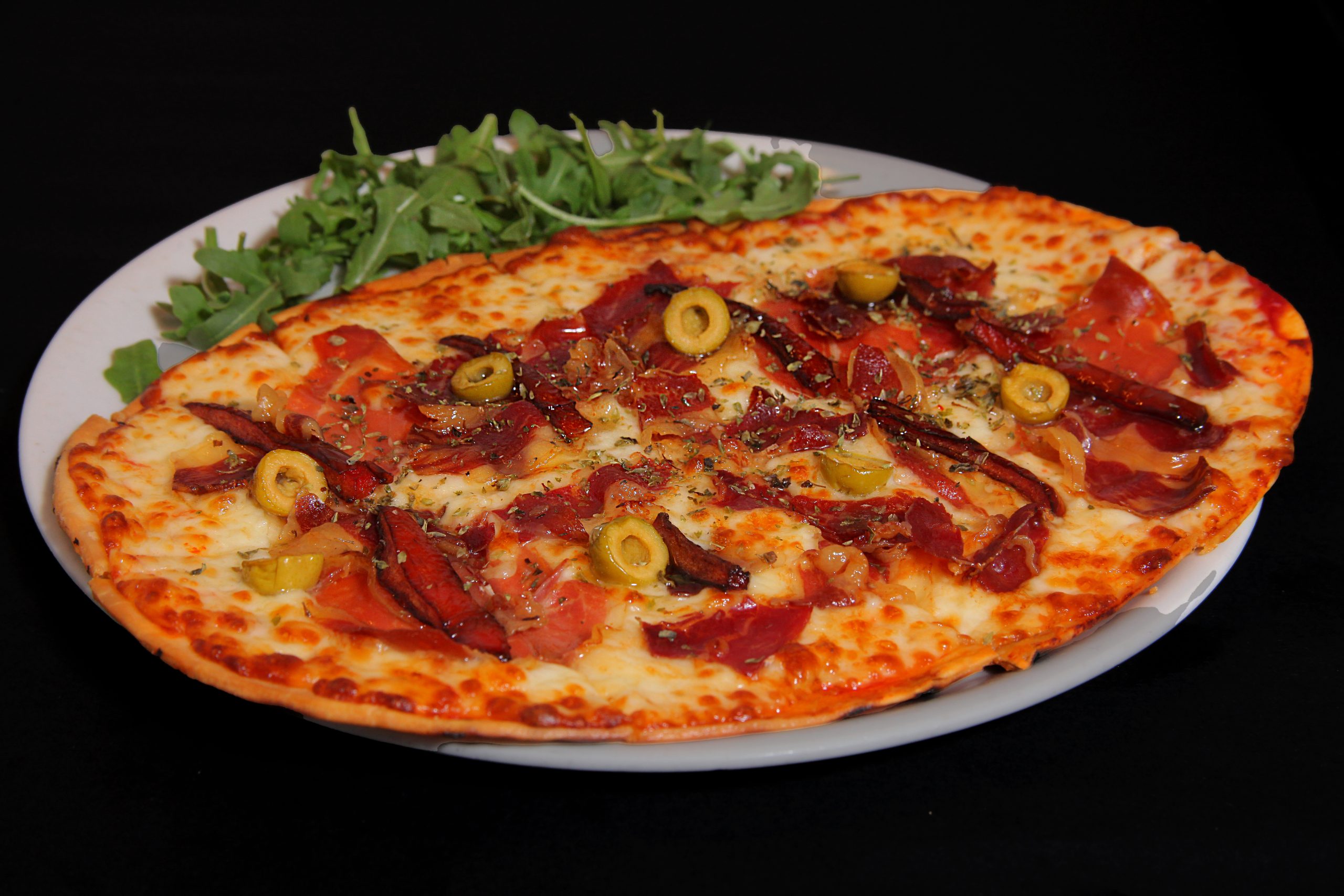 Pizza a la parrilla